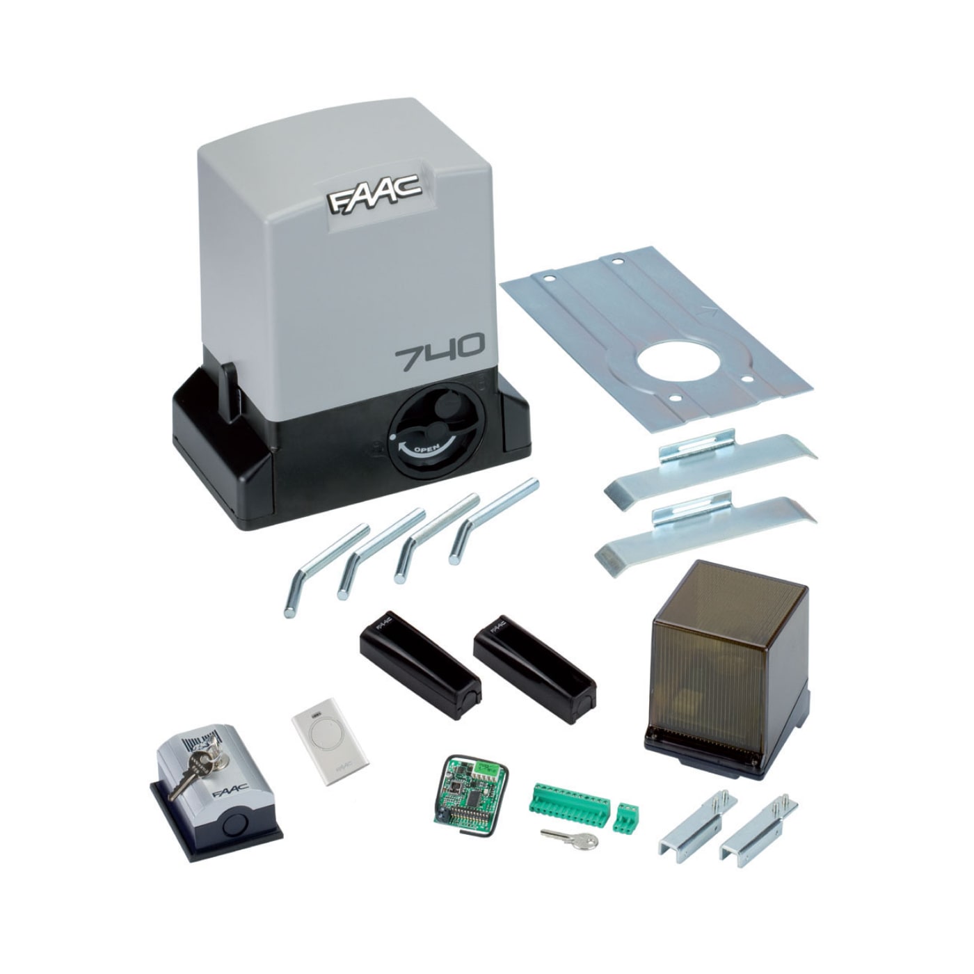 Kit completo per automazione ad anta scorrevole FAAC DELTA 2 KIT