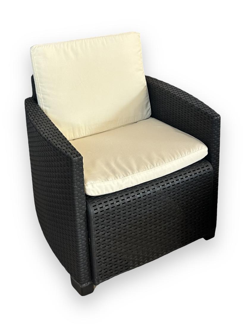 Set Salottino per esterno nero