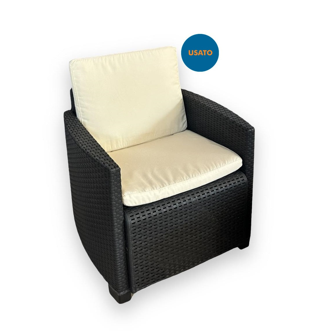 Set Salottino per esterno nero