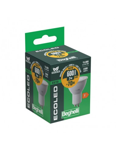 BEG 56857 KIT 10 LAMPADINE GU10 7W 3000K