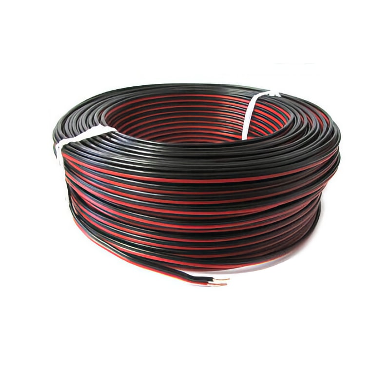 CAVO PIATTINA ROSSO/NERA 2X0.75 (100 METRI)