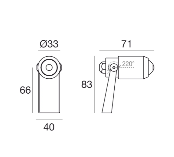 Proiettori a singola emissione per applicazione outdoor Linea Light