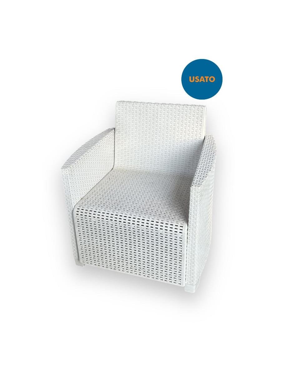 Set Salottino per esterno bianco