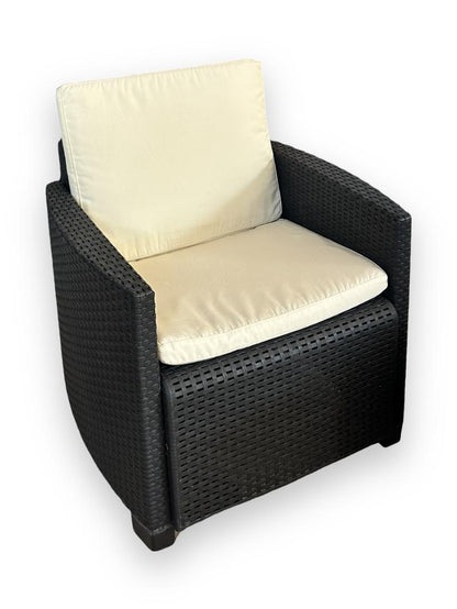Set Salottino per esterno nero