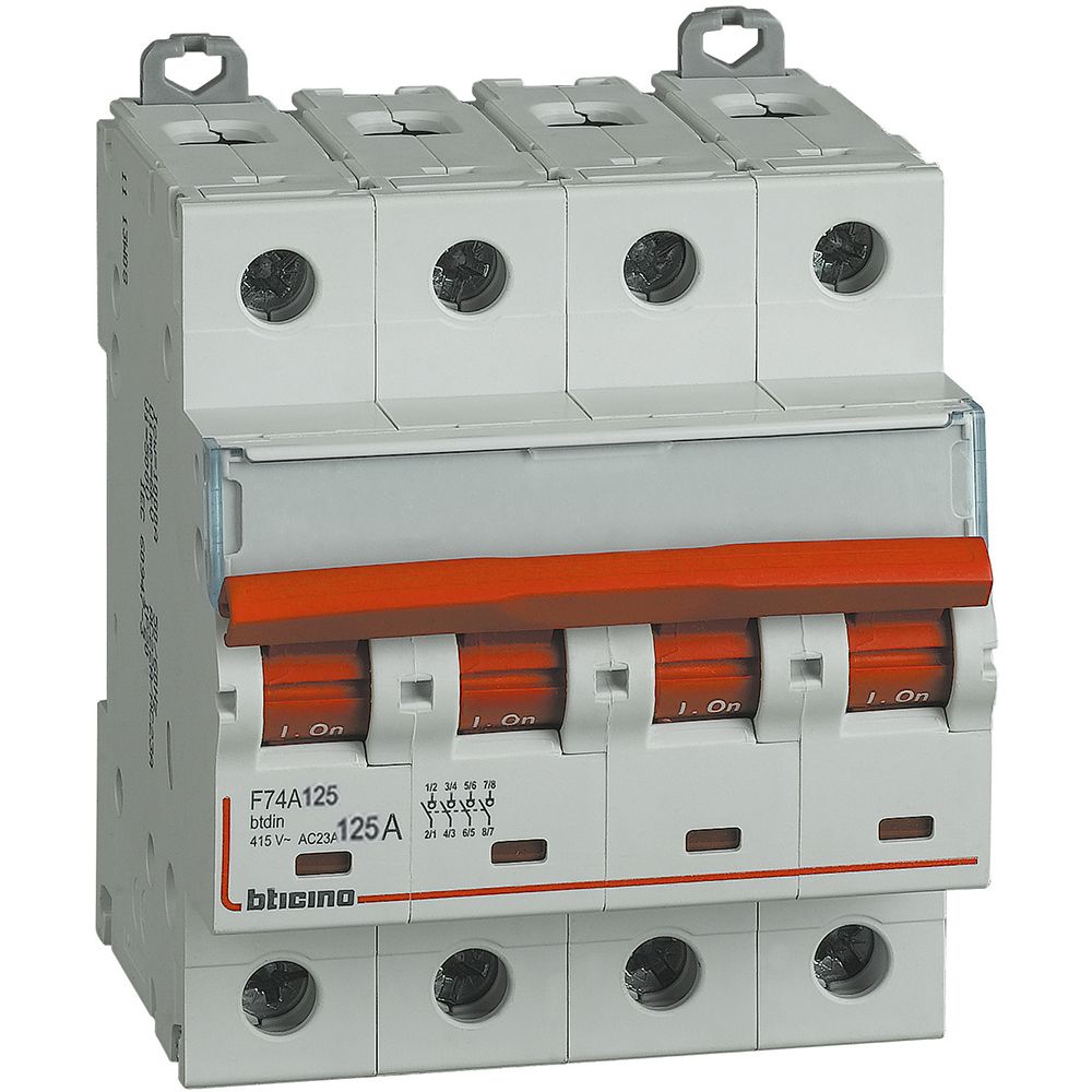 BTDIN - SEZIONATORE COMANDABILE 4P 125A