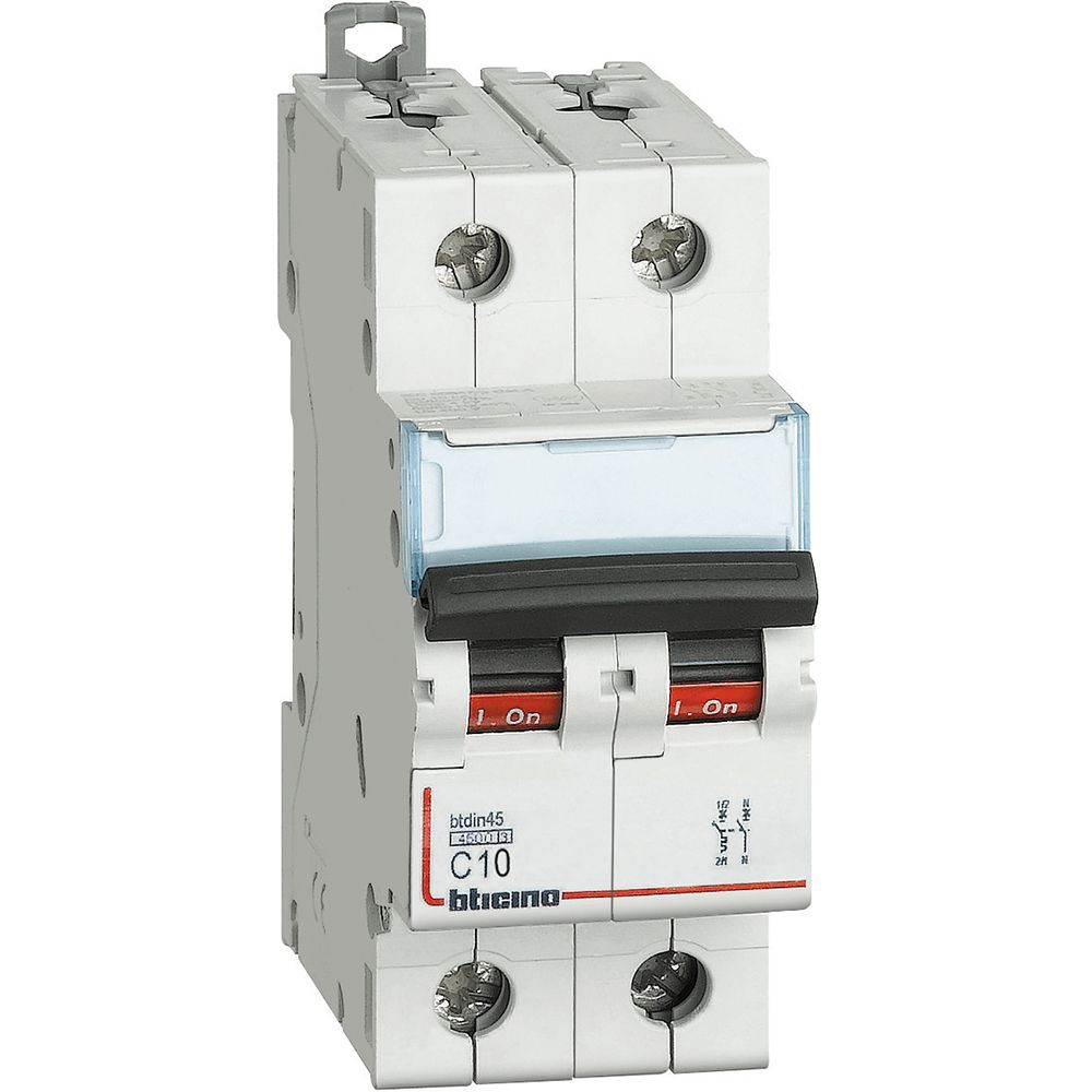 BTDIN45 - MAGNETOTERMICO 1P+N CURVA C 10A 4,5KA