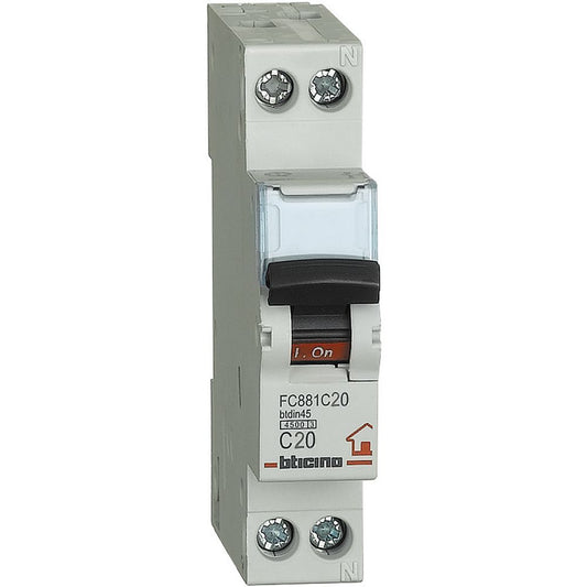 FC881C20 - MAGNETOTERMICO C20 1P+N 1M 4500A