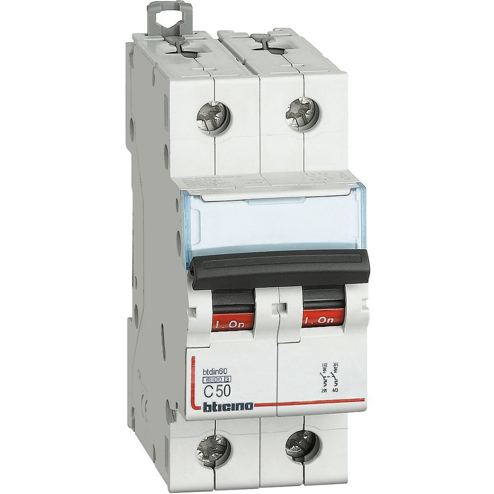 BTDIN60 - MAGNETOTERMICO 2P CURVA C 50A 6KA